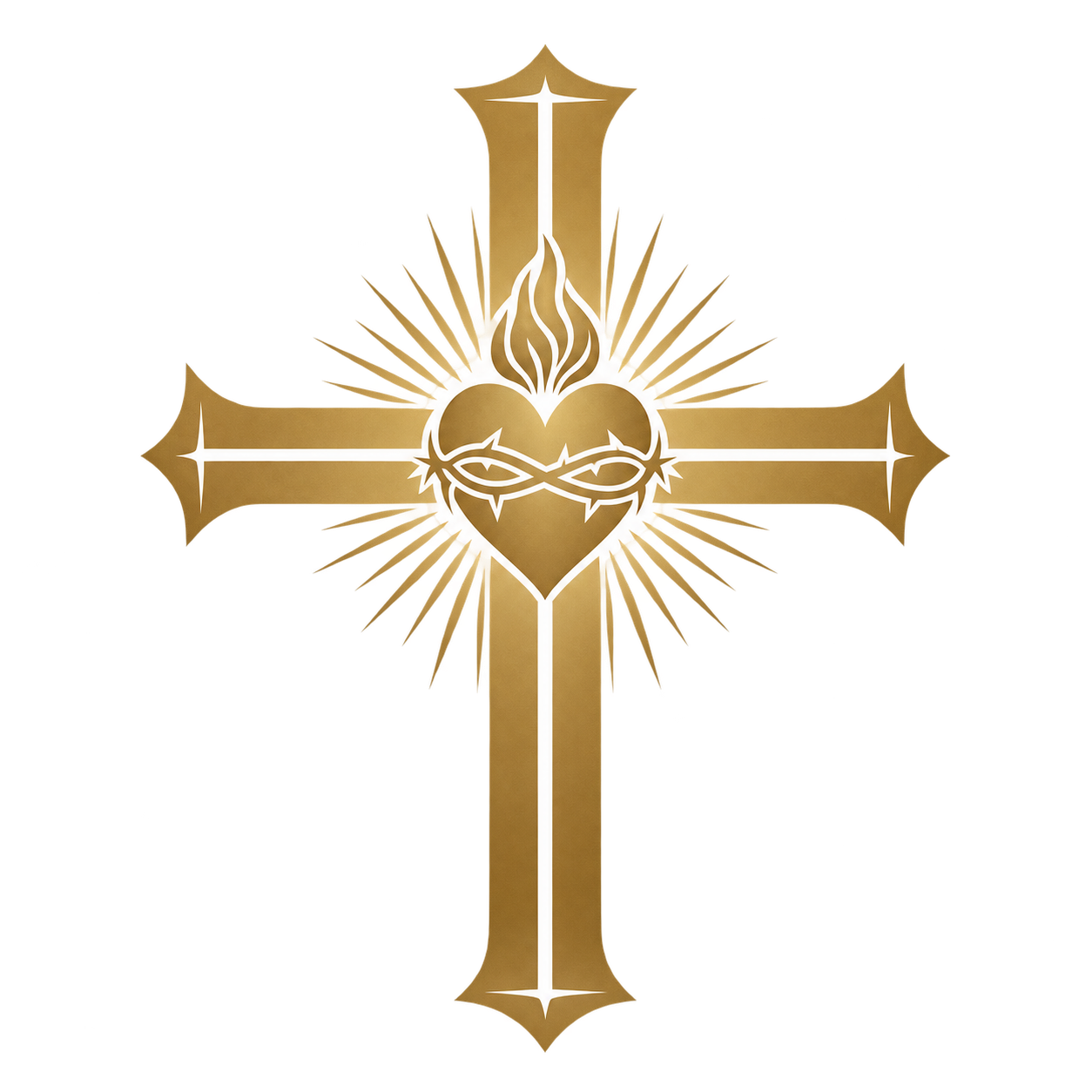 St. Martin of Tours High School gold cross logo